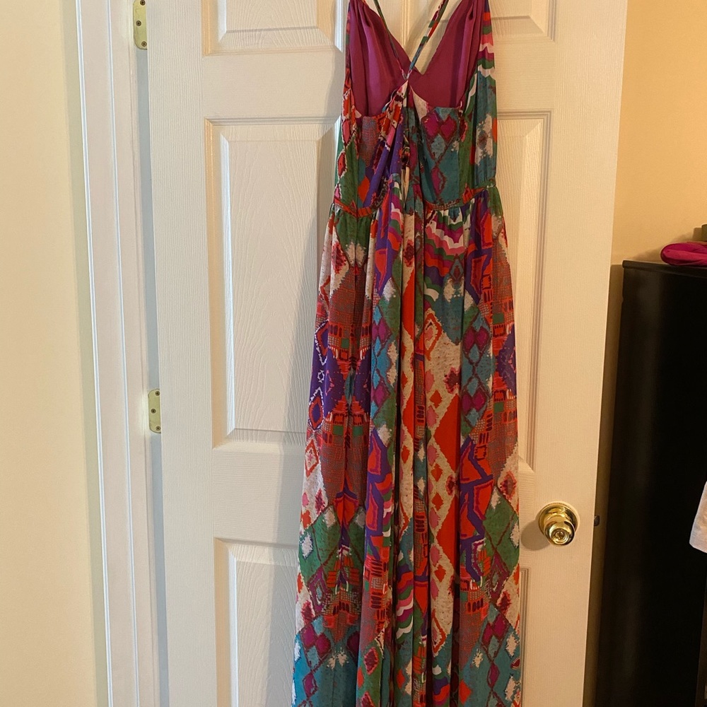 Anthropologie maxi w/ criss cross straps